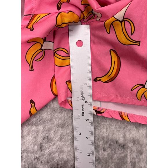 Pink Banana Print Men's Athletic Shorts - Picture 5 of 7